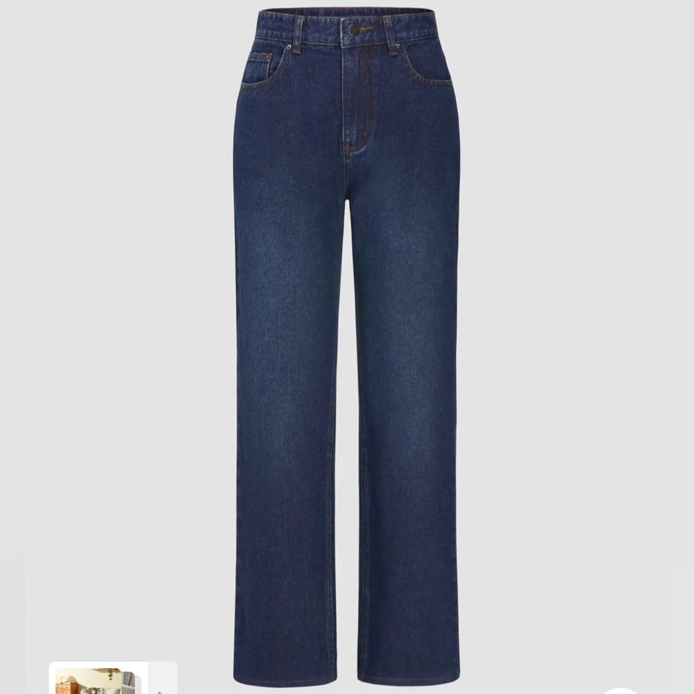 Small high waisted straight leg jeans